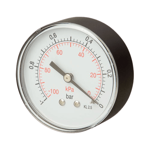 Manometr plastový 63 mm - M12 x 1,5 pro měření tlaku média 