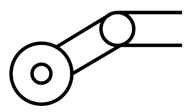 Sklopná kladka schéma pneumatického ventilu do automatizace
