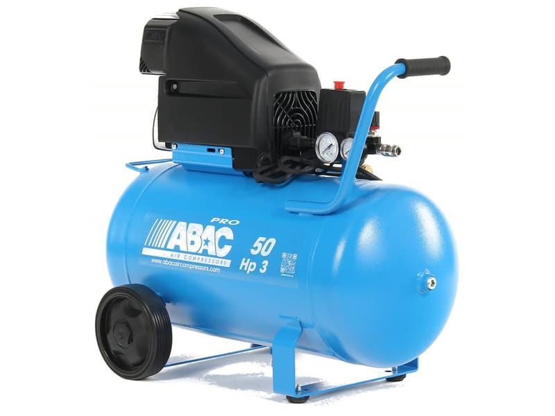 Kompresor olejowy ABAC L30PN-2,2-50CM — poziomy zbiornik 50 l z agregatem L30P