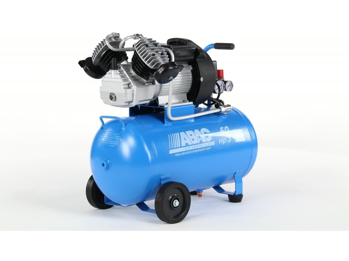 Kompresor mobilny ABAC V36-2,2-50CM — dwucylindrowiec 355 l/min na 50 l, 42 kg