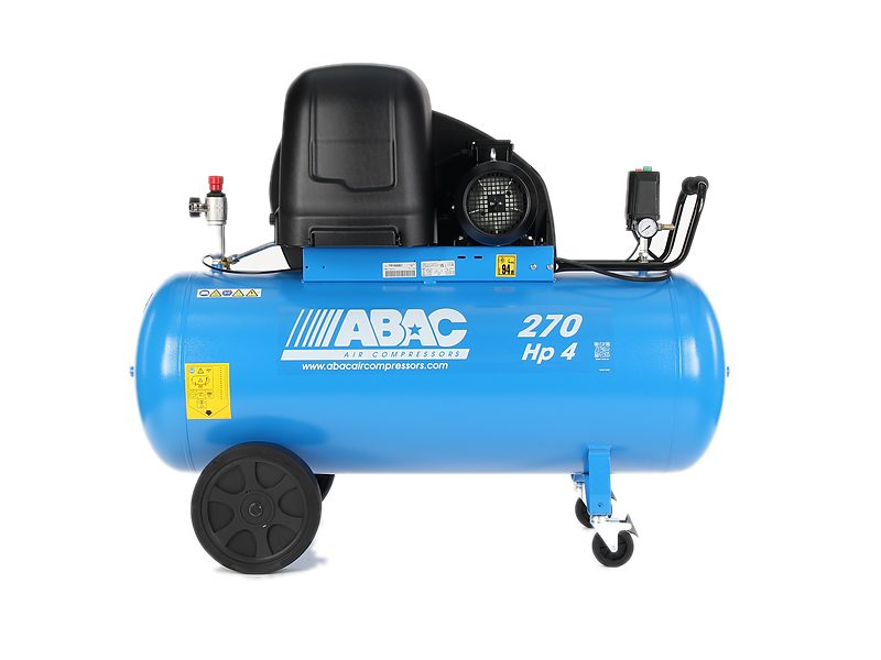 ABAC Silent A39B compressor on a 270-litre receiver