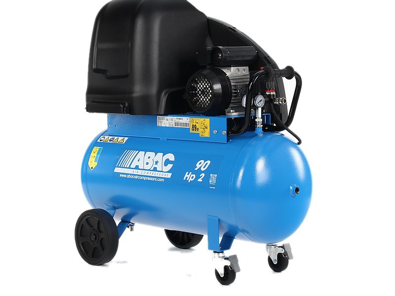 ABAC Silent A29B compressor on a 90-litre receiver