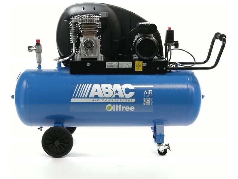 Kompressor ABAC Expert Zero A29B0P mit 2,2 kW, 150 l — 150-l-Behälter auf Rädern, Aggregat A29B0 mit 2,2-kW-Motor
