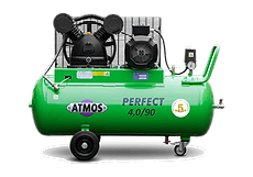 ATMOS Perfect piston compressor on a horizontal air receiver