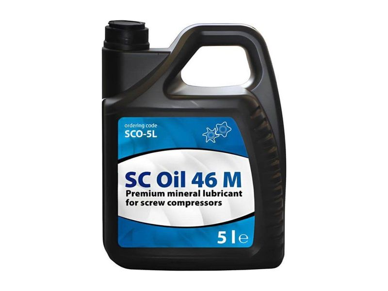 Kanister minerálneho oleja SC Oil 46 M s objemom 5 l pre skrutkové kompresory
