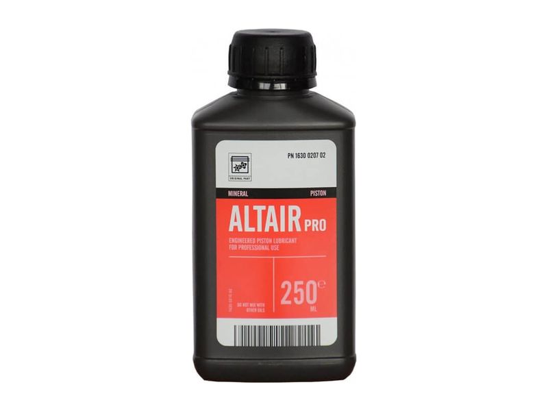 Fľaša kompresorového oleja ABAC Altair Pro s objemom 0,25 l
