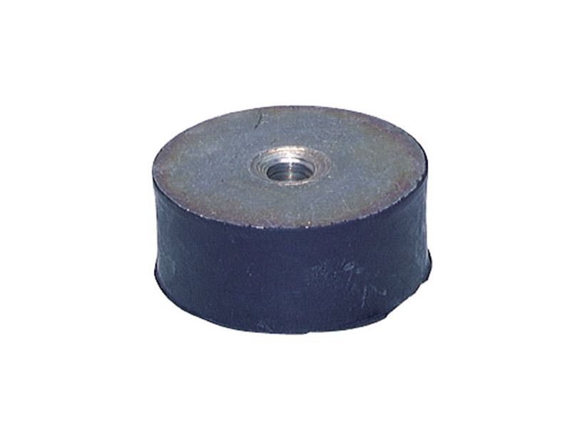 Mount with a female thread — tapped hole in the upper steel plate