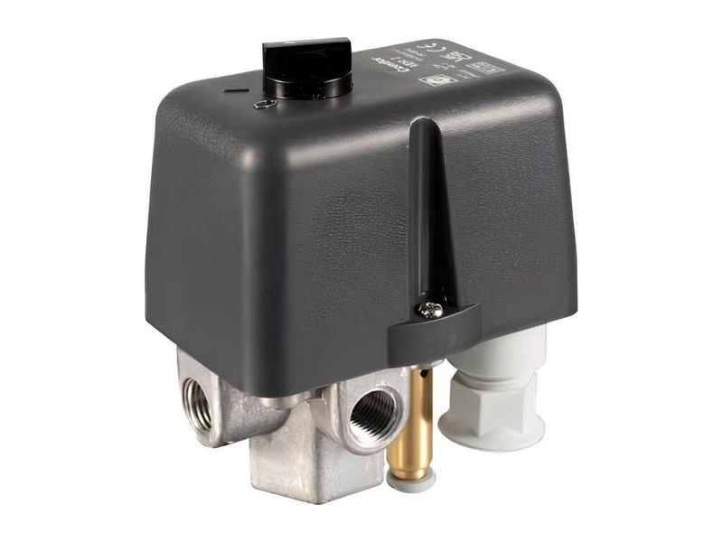Zweipoliger Druckschalter Condor MDR 2 für 230 V mit Block 1/4