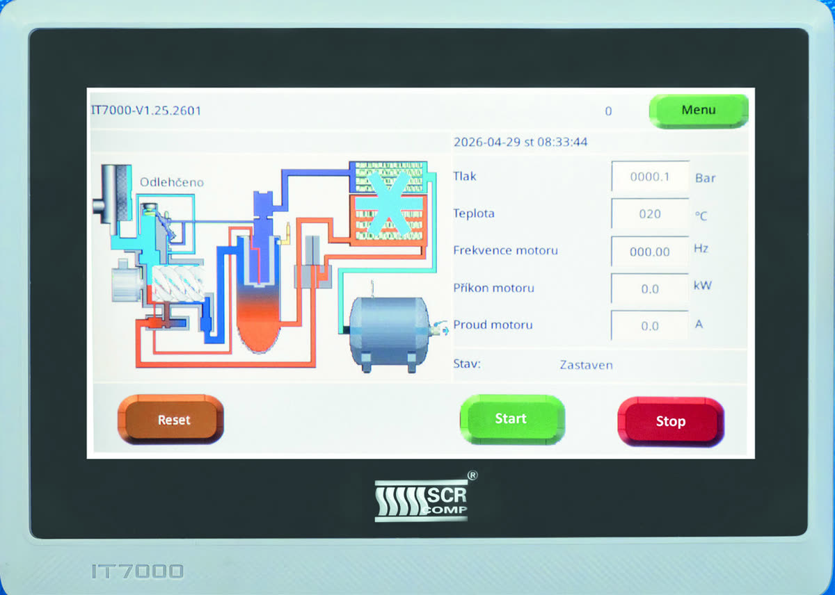 Elektronická řídicí jednotka IT7000 se 7