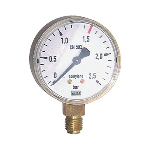 Manometr s průměrem ukazatele 63 mm pro měření tlaku technického plynu