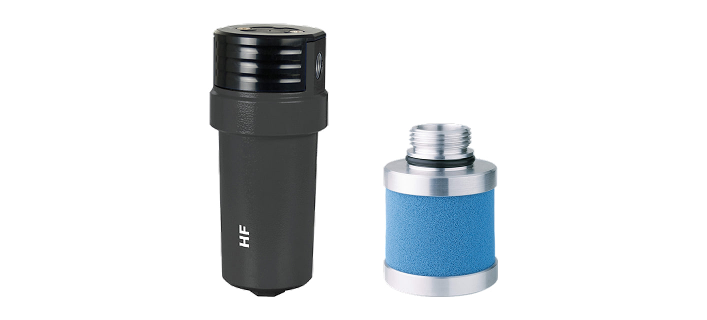 Hochdruckfilter HF und Filterelement HFR
