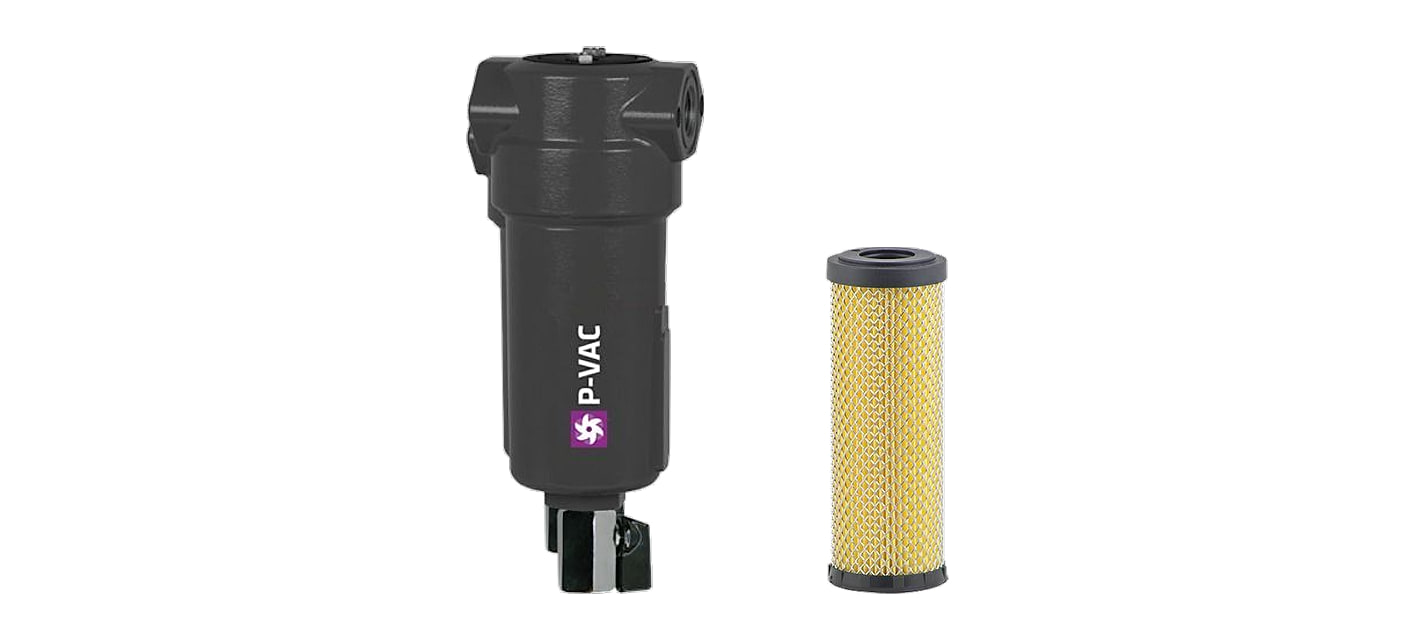 P-VACP vacuum pre-filter and its 3 µm element