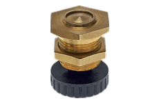 Semi-automatic condensate drain with manual knob
