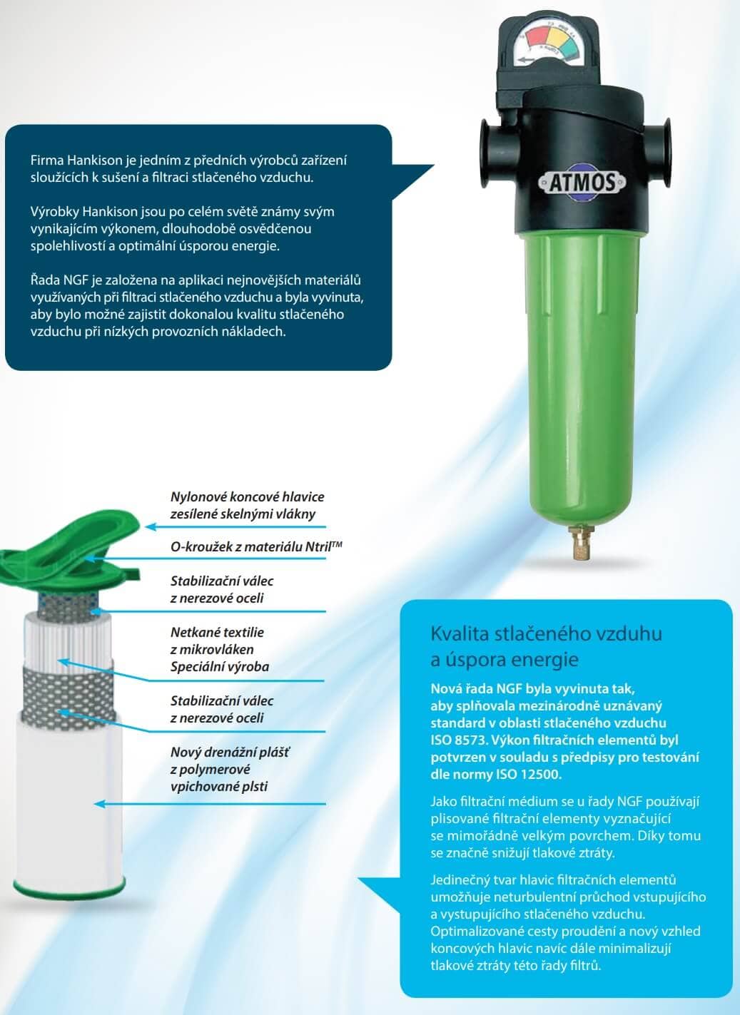 Filtrace stlačeného vzduchu - nová generace Hankison