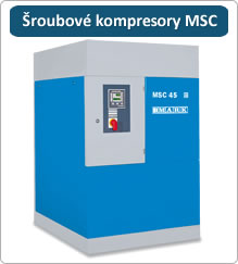 šroubové kompresory MSC