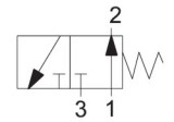 Ruční ventil 3/2 NO