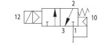 Schéma Elektromagnetické ventily 3/2 NC