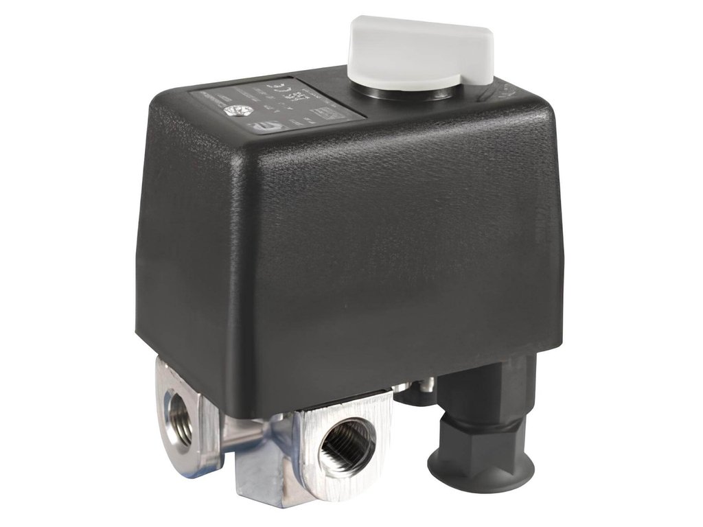 Druckschalter Condor MDR1/11 für Kolbenkompressoren 230 V — pohled na spínač