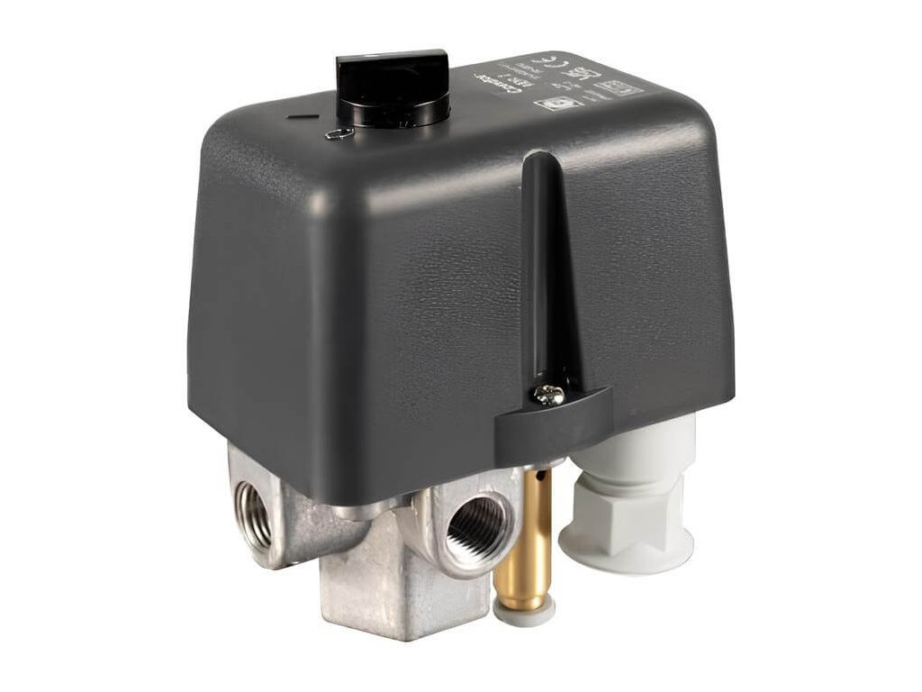 Druckschalter Condor MDR2/11 für Kolbenkompressoren 230 V — pohled na spínač